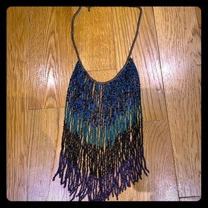 Beaded statement necklace